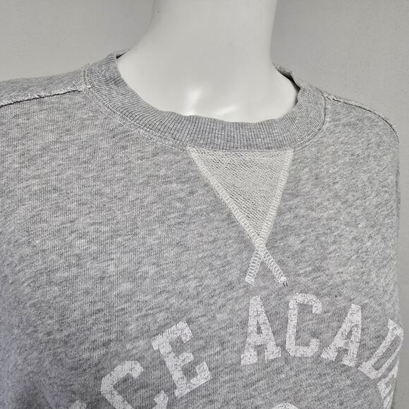 Aerie Sweatshirt Size S Dance Academy Gray Oversized Relaxed Womens Pullover - Picture 6 of 8